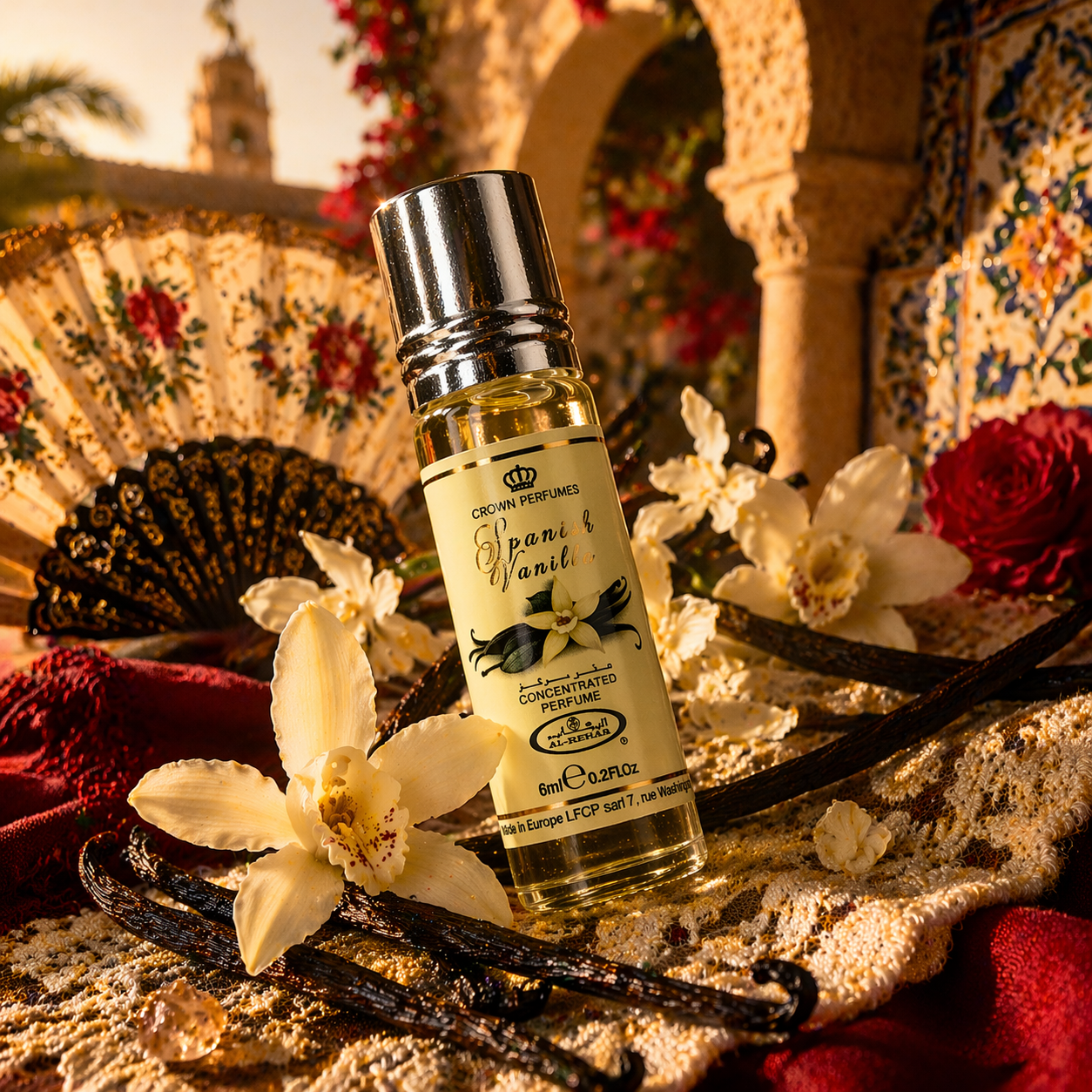 Al Rehab Spanish Vanilla Concentrated Perfume Oil 0.2oz