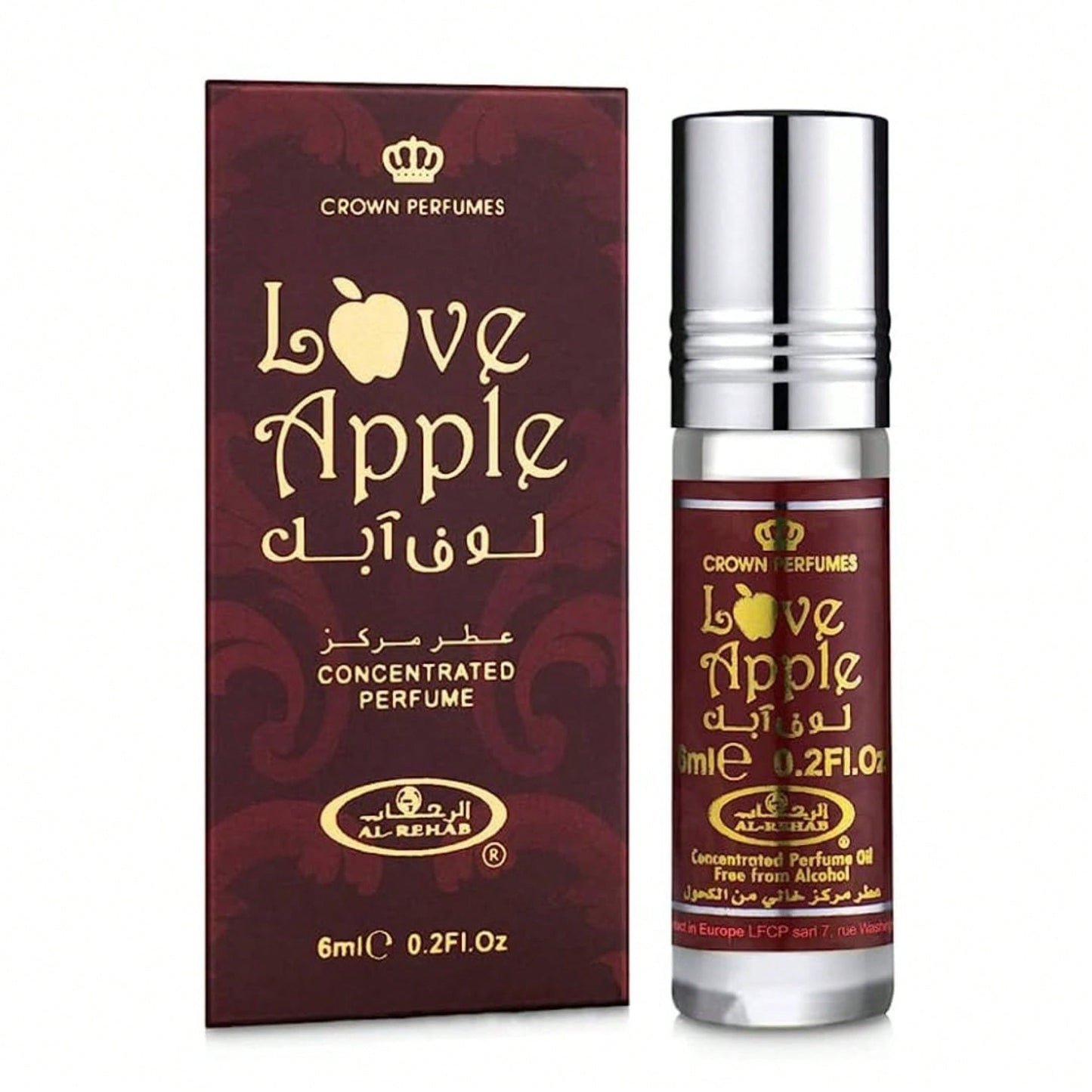 Al Rehab Love Apple Concentrated Perfume Oil 0.2oz