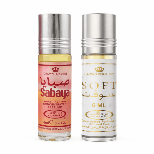 Al-Rehab Soft and Sabaya Concentrated Perfume Oil Bundle 0.2oz