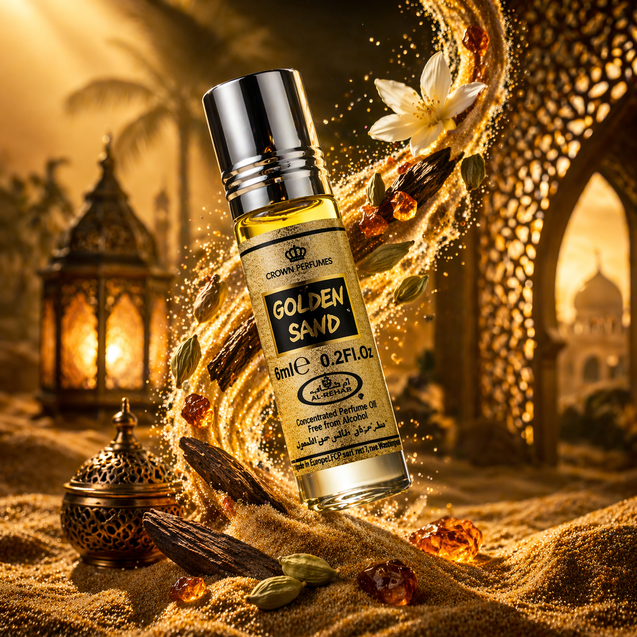 Al Rehab Golden Sand Concentrated Perfume Oil 0.2oz