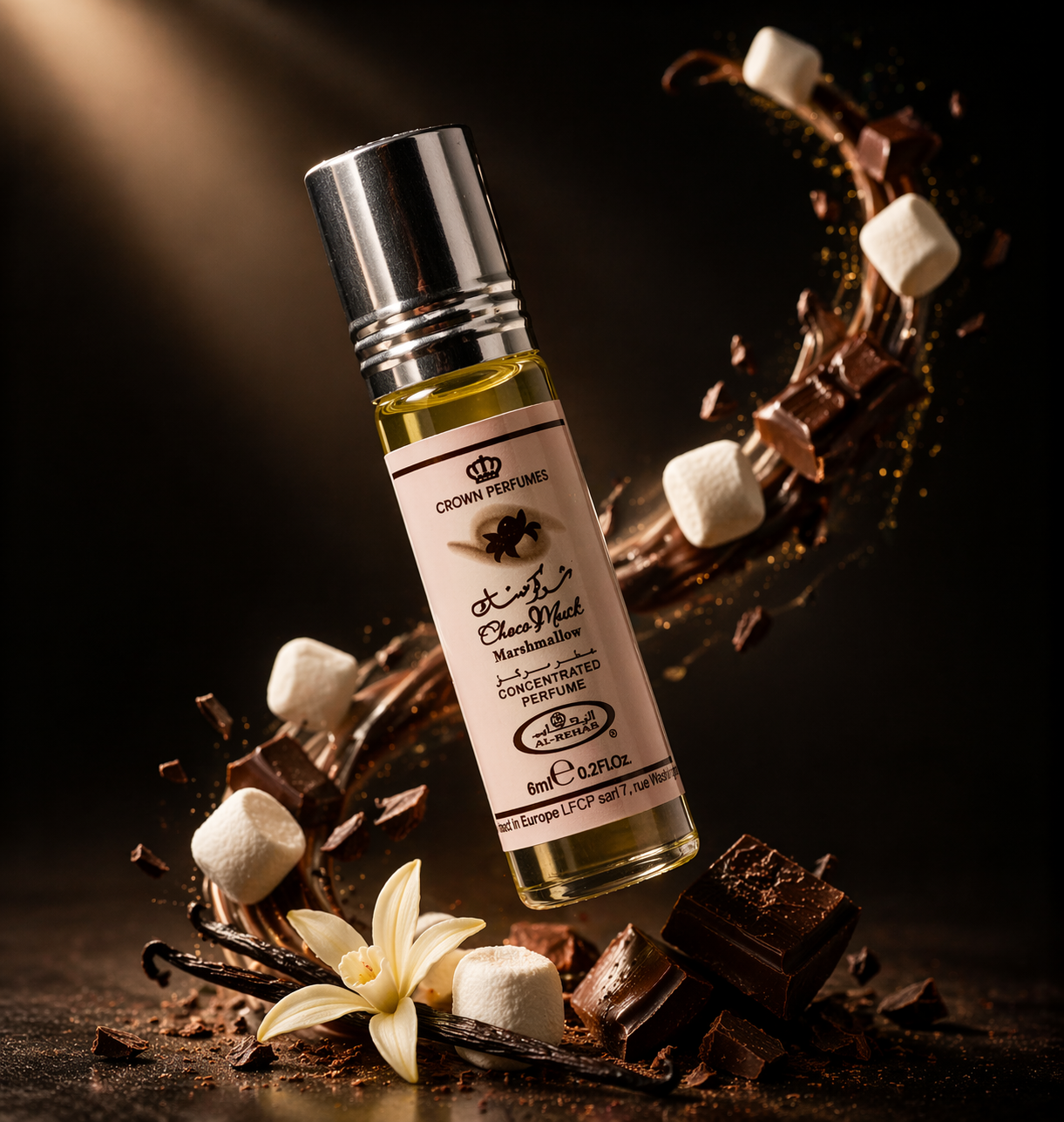 Al Rehab Choco Musk Marshmallow Concentrated Perfume Oil 0.2oz