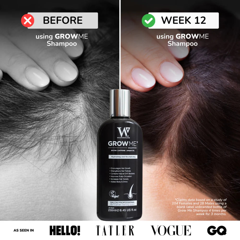 Watermans Hair Growth Bundle Shampoo, Conditioner, and Elixir