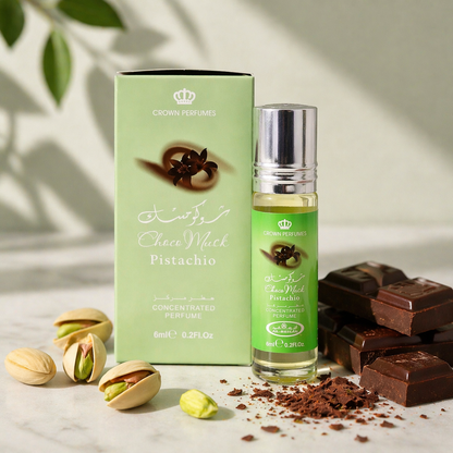 Al Rehab Choco Musk Pistachio Concentrated Perfume Oil 0.2oz