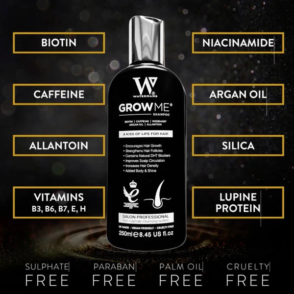 Watermans Hair Growth Bundle Shampoo, Conditioner, and Elixir
