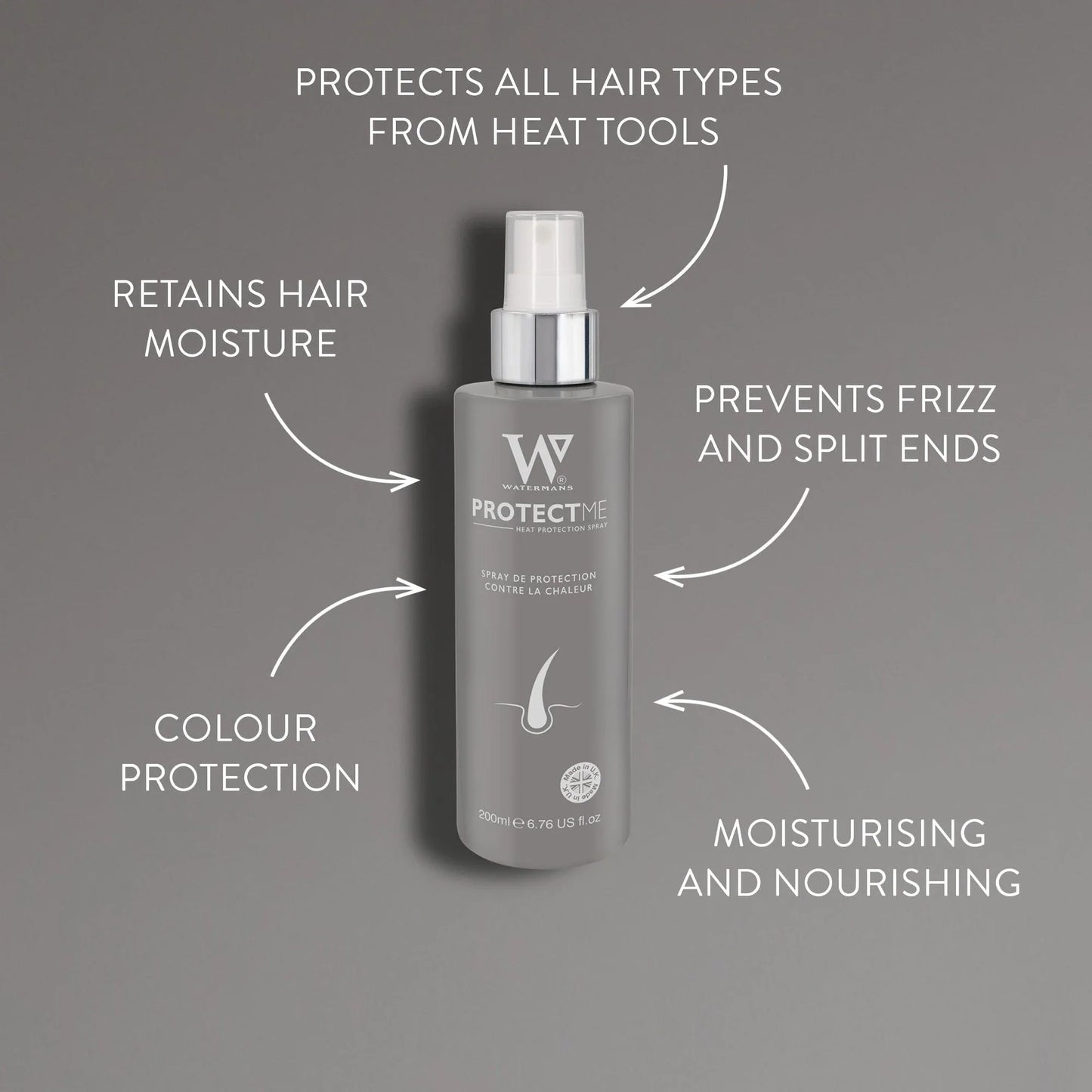 Watermans Protect Me® Heat Protection Spray 6.76oz