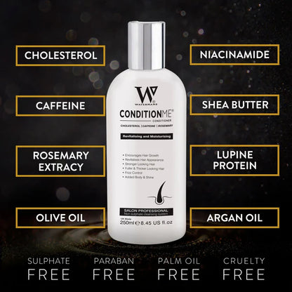 Watermans Hair Growth Bundle Shampoo, Conditioner, and Elixir